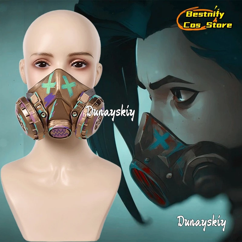 Jinx Cosplay Arcane 2 Disguise Jinx Cos Mask 18.5*8*11.5cm Women Masks Game LOL Costume Accessory Anime Role-playing Props Suit*
Jinx Cosplay Arcane 2 Disguise Jinx Cos Mask 18.5*8*11.5cm Women Masks Game LOL Costume Accessory Anime Role-playing Props Suit*