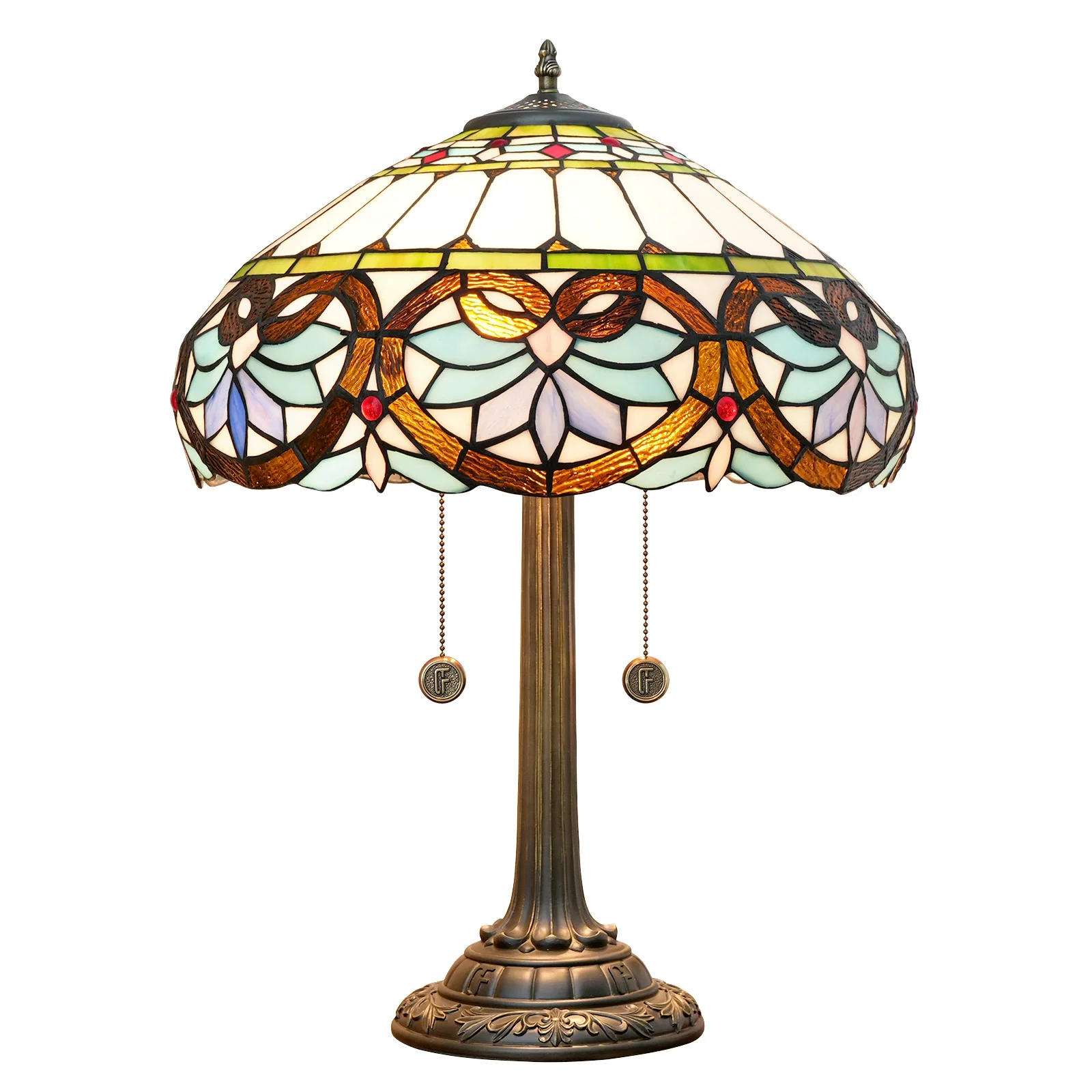 16 Inch Tiffany Table Lamp Stained Glass Flower Liaison Style Reading Desk Bedside Light Decor Bedroom Living Room Office
16 Inch Tiffany Table Lamp Stained Glass Flower Liaison Style Reading Desk Bedside Light Decor Bedroom Living Room Office