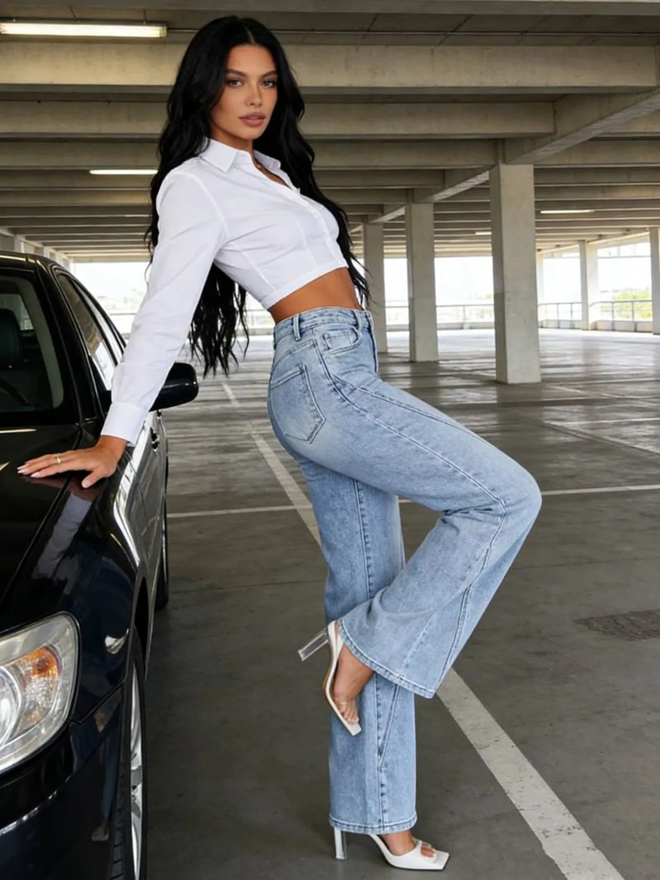2026 Light Wash Flare Jeans Women's High Waist Stretch Denim Pants Seamed Panel Casual Bootcut Trousers Streetwear
2026 Light Wash Flare Jeans Women's High Waist Stretch Denim Pants Seamed Panel Casual Bootcut Trousers Streetwear