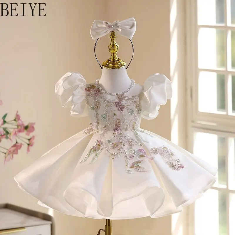 Children's Formal Dress Princess Gowns Luxury Unique High-end for Baby Girls Piano Performances Birthday Flower Girls Dresses
Children's Formal Dress Princess Gowns Luxury Unique High-end for Baby Girls Piano Performances Birthday Flower Girls Dresses