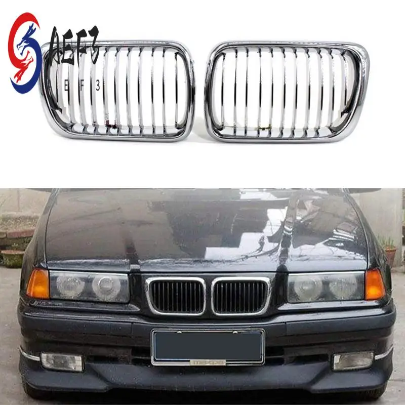 AEF3-Car Kidney Grille, Sport Grill Front Racing Grilles For BMW 3 Series E36 1997-1999 51138195151 51138195152 Silver
AEF3-Car Kidney Grille, Sport Grill Front Racing Grilles For BMW 3 Series E36 1997-1999 51138195151 51138195152 Silver