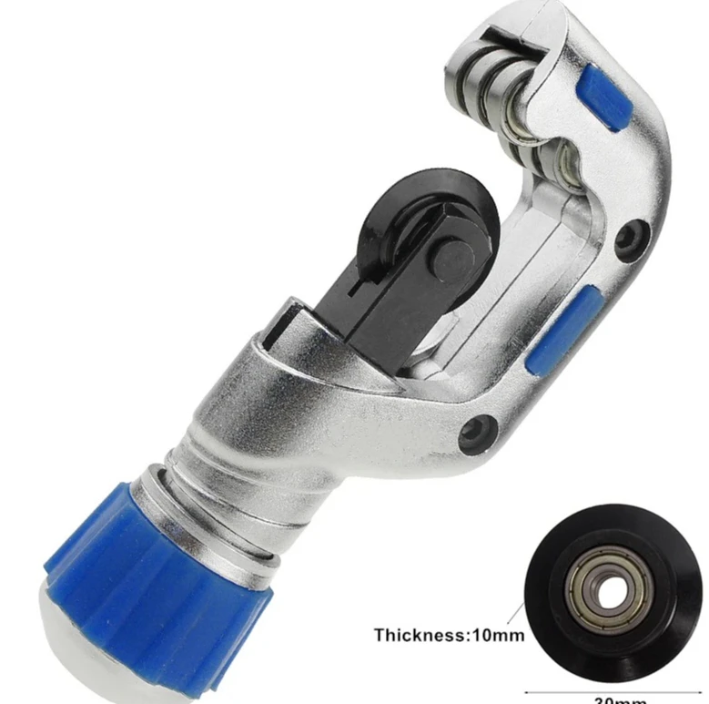 Bearing Roller Pipe Cutter, Stainless Steel & Copper Tube Cutter Tool for Plumbing, Refrigeration and HVAC
Bearing Roller Pipe Cutter, Stainless Steel & Copper Tube Cutter Tool for Plumbing, Refrigeration and HVAC
