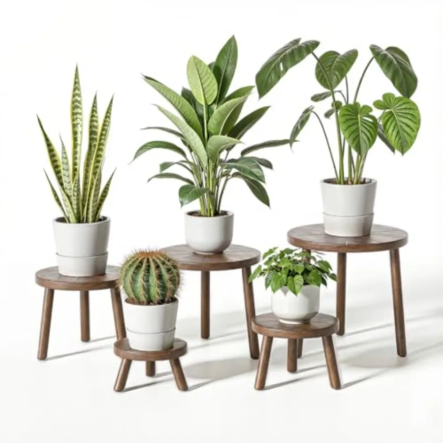Wood Plant Stands Indoor 5-Pack Single Plant Stand for 6-12 Inch Pots Mid-Century Modern Plant Stool Tall Plant Stand for Large
Wood Plant Stands Indoor 5-Pack Single Plant Stand for 6-12 Inch Pots Mid-Century Modern Plant Stool Tall Plant Stand for Large