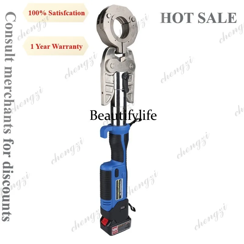 A81 60100 Cordless Hydraulic Pipe Press Tool 65KN Output 60-108mm Capacity For Stainless Steel Water Gas Pipe 3s Fast Pressin
A81 60100 Cordless Hydraulic Pipe Press Tool 65KN Output 60-108mm Capacity For Stainless Steel Water Gas Pipe 3s Fast Pressin