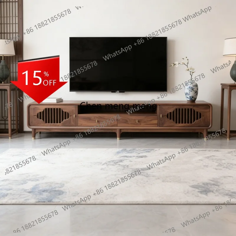 L178 Song-style aesthetics North American black walnut TV cabinet Solid wood living room storage cabinet Modern simple floor cab
L178 Song-style aesthetics North American black walnut TV cabinet Solid wood living room storage cabinet Modern simple floor cab