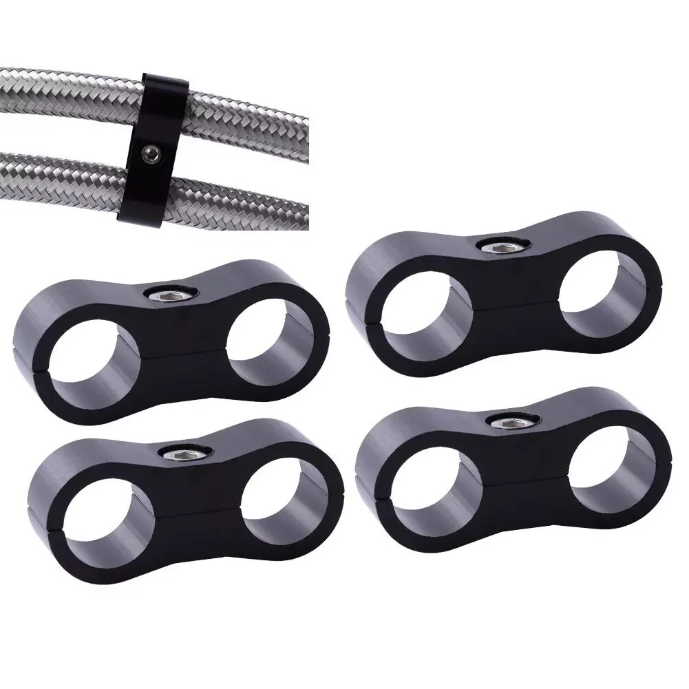 4PCs Braid Fuel Hose Clam Hose Separator AN6AN AN-6 Double Hole Oil Line Clamp Oil Line Connector Divider Clamp Line Separator
4PCs Braid Fuel Hose Clam Hose Separator AN6AN AN-6 Double Hole Oil Line Clamp Oil Line Connector Divider Clamp Line Separator