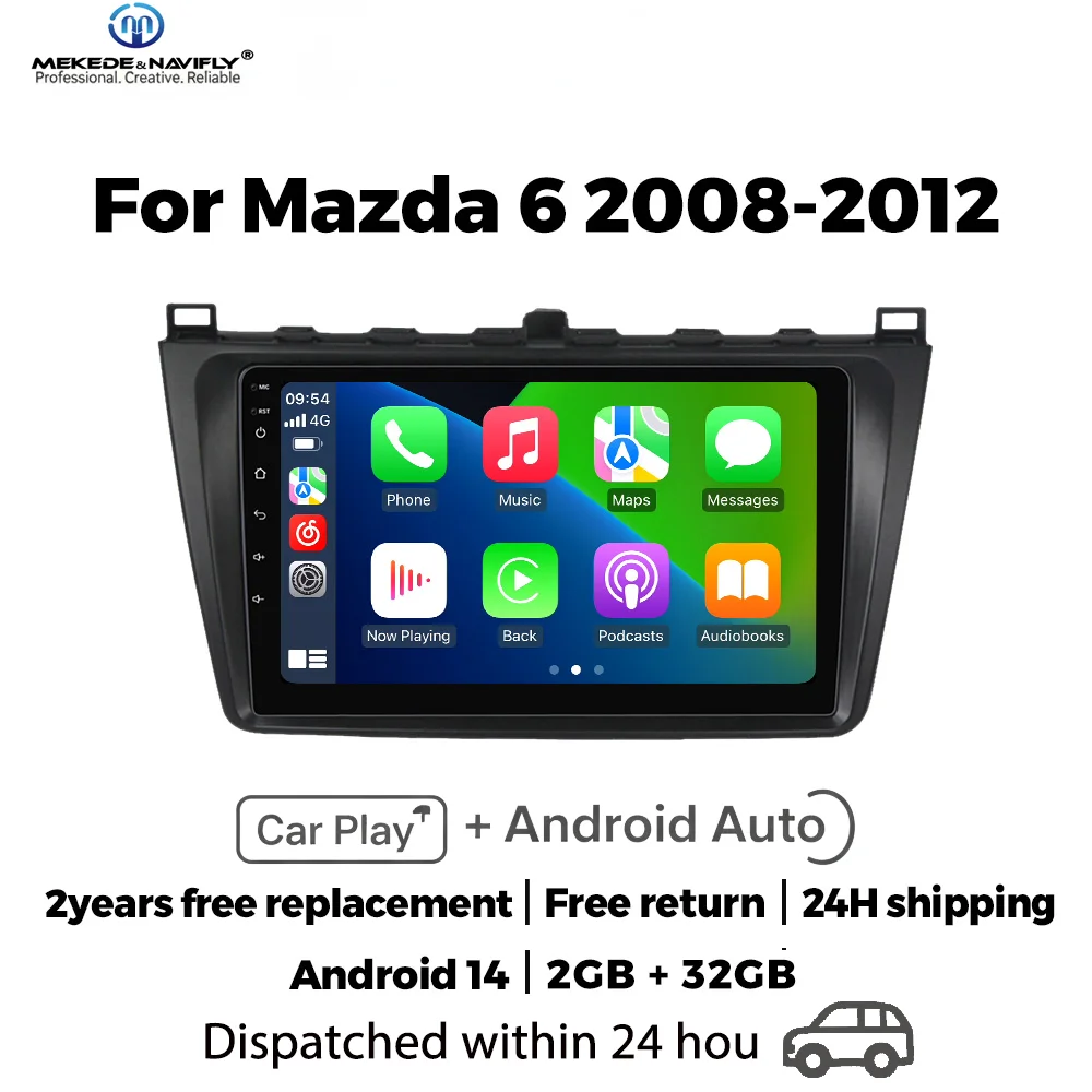 Интеллектуальная аудиосистема Android 14 для Mazda 6 GH 2008-2012, 2 Din, беспроводной Carplay, GPS-навигация, автомобильная магнитола, стереосистема, головное устройство
Интеллектуальная аудиосистема Android 14 для Mazda 6 GH 2008-2012, 2 Din, беспроводной Carplay, GPS-навигация, автомобильная магнитола, стереосистема, головное устройство