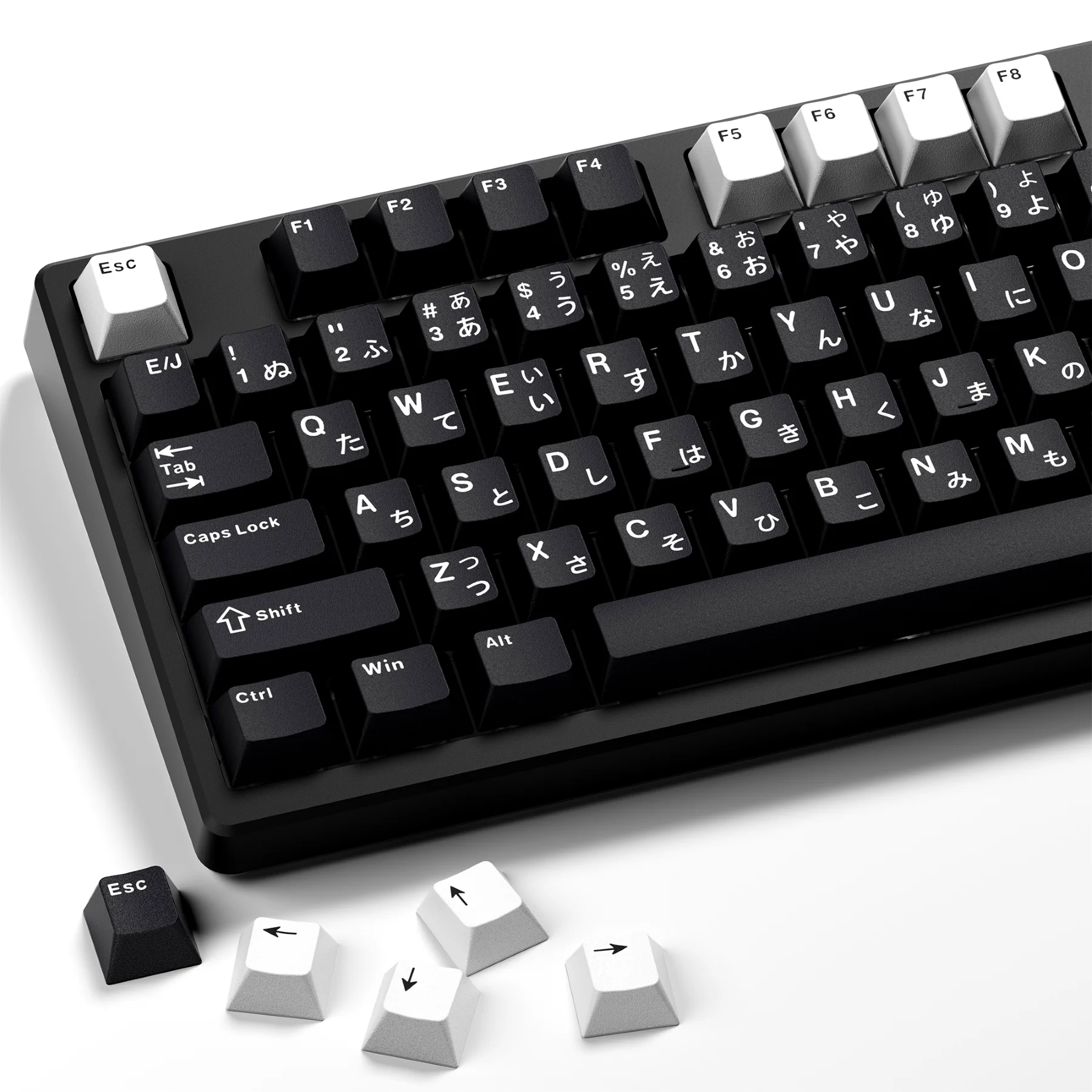 XVX Black Keycaps Japanese Character PBT Keycap for Mechanical Keyboard Double Shot JIS Layout Full Size Keycaps 146 Keys
XVX Black Keycaps Japanese Character PBT Keycap for Mechanical Keyboard Double Shot JIS Layout Full Size Keycaps 146 Keys