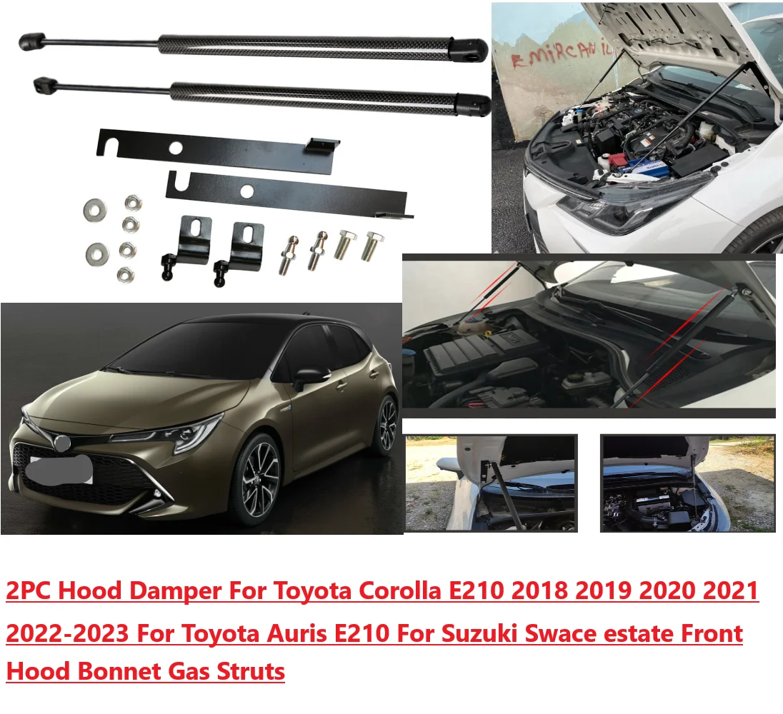 2PC Hood Damper For Toyota Corolla E210/Auris E210 Suzuki Swace 2018-2024 Front Bonnet Modify Gas Struts Lift Support Shock Rods
2PC Hood Damper For Toyota Corolla E210/Auris E210 Suzuki Swace 2018-2024 Front Bonnet Modify Gas Struts Lift Support Shock Rods