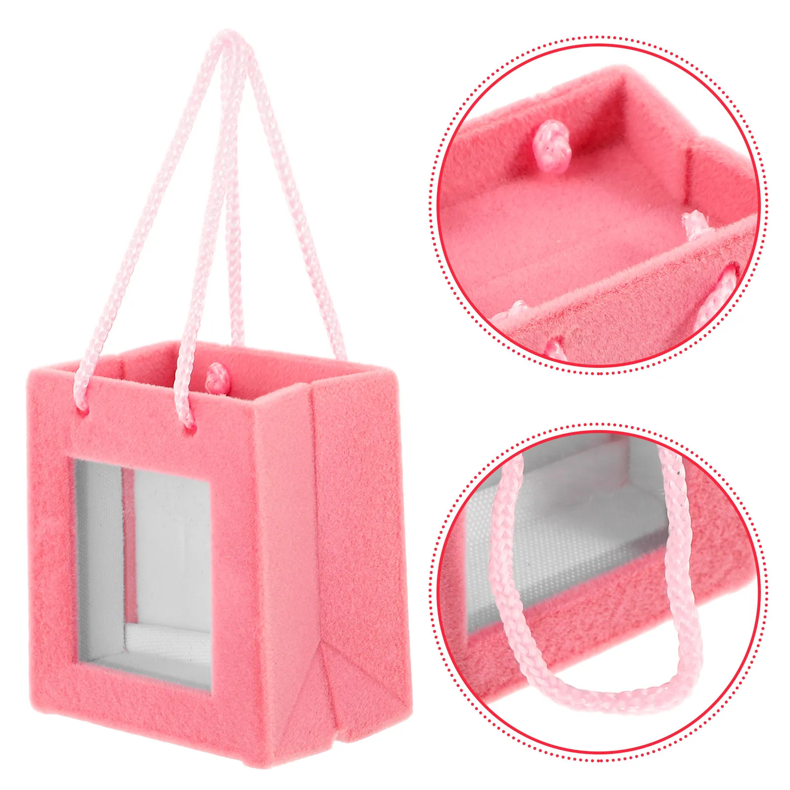 Cute Wedding Ring Box Jewelry Case Flocking Small Jewelry Organizer Ring Storage Box for Engagement Proposal Gift
Cute Wedding Ring Box Jewelry Case Flocking Small Jewelry Organizer Ring Storage Box for Engagement Proposal Gift