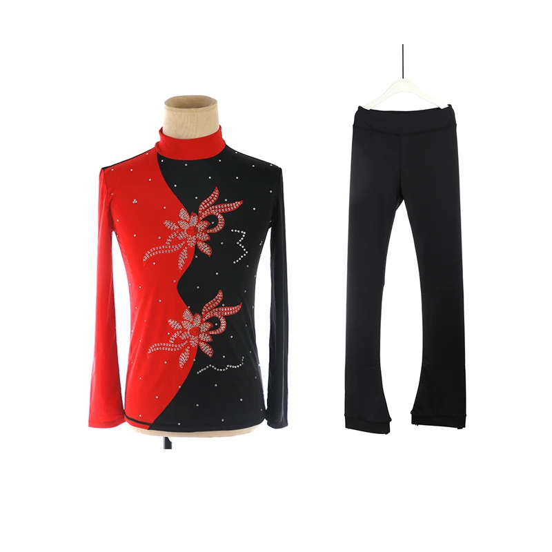 Nasinaya-Boys Figure Skating Performance Suit, Customized Competition Ice Skating Top Pants for Kids, Patinaje Gymnastics2
Nasinaya-Boys Figure Skating Performance Suit, Customized Competition Ice Skating Top Pants for Kids, Patinaje Gymnastics2