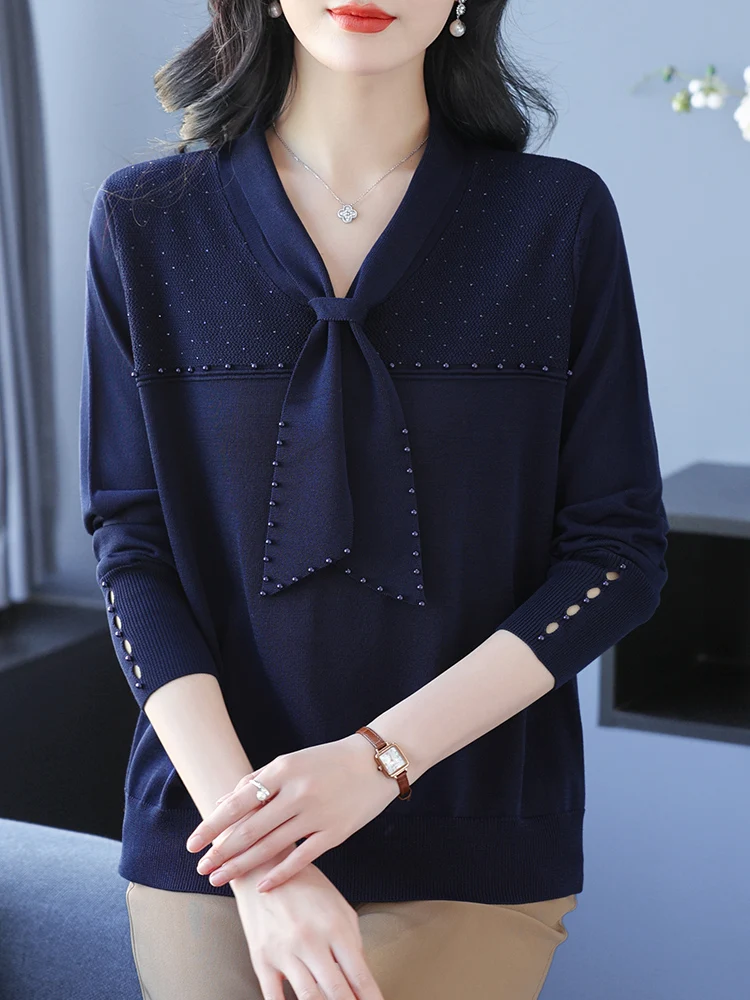 V Neck Sweater Woman 2024 Spring Autumn Korean Fashion Pullover Femme Womens Clothing Long Sleeve Top Knitwear Sweaters
V Neck Sweater Woman 2024 Spring Autumn Korean Fashion Pullover Femme Womens Clothing Long Sleeve Top Knitwear Sweaters