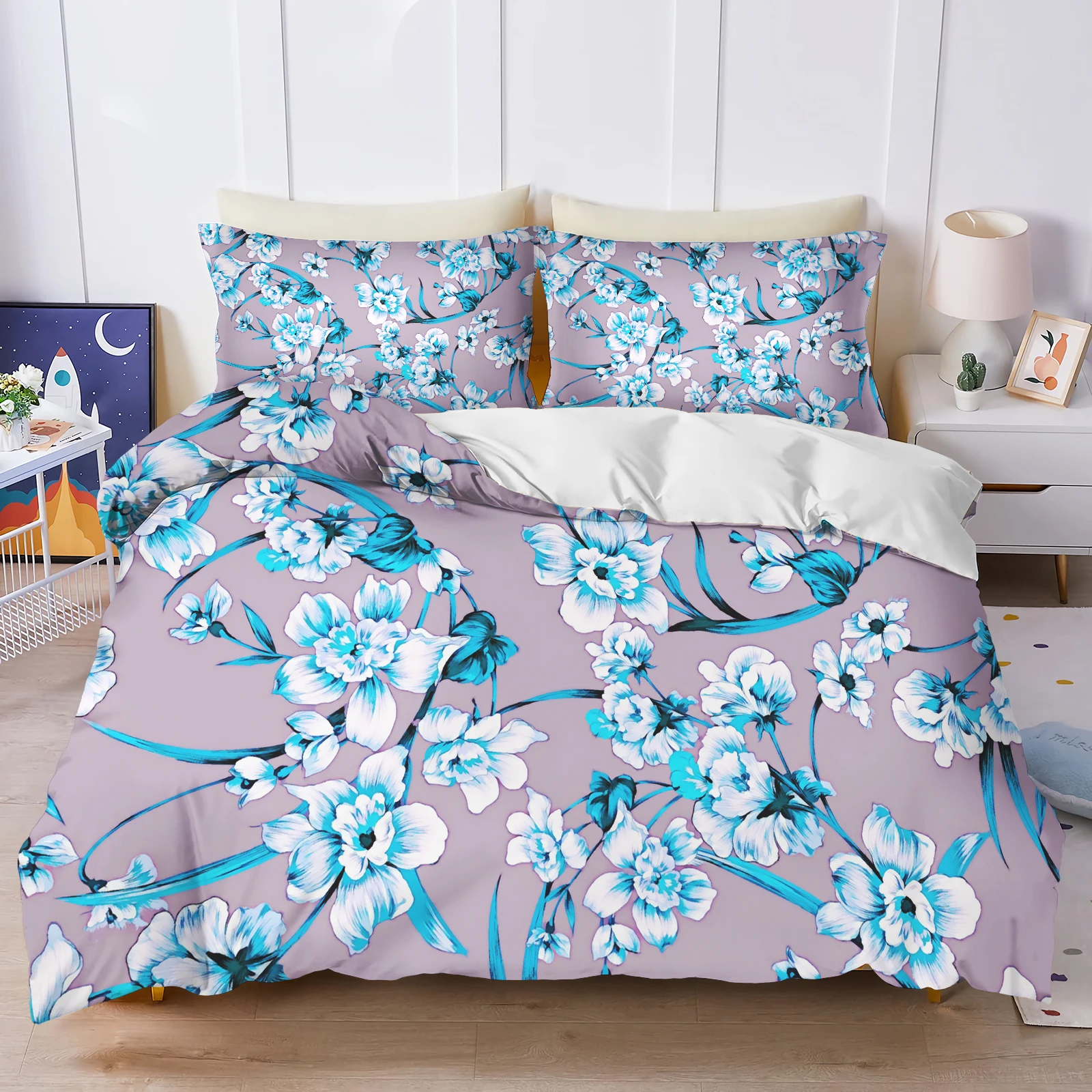 Plant Cute Flowers Duvet Cover Floral Home Pillowcase Set Adult Bedroom 203x228cm Size Children Comforter Bedding
Plant Cute Flowers Duvet Cover Floral Home Pillowcase Set Adult Bedroom 203x228cm Size Children Comforter Bedding