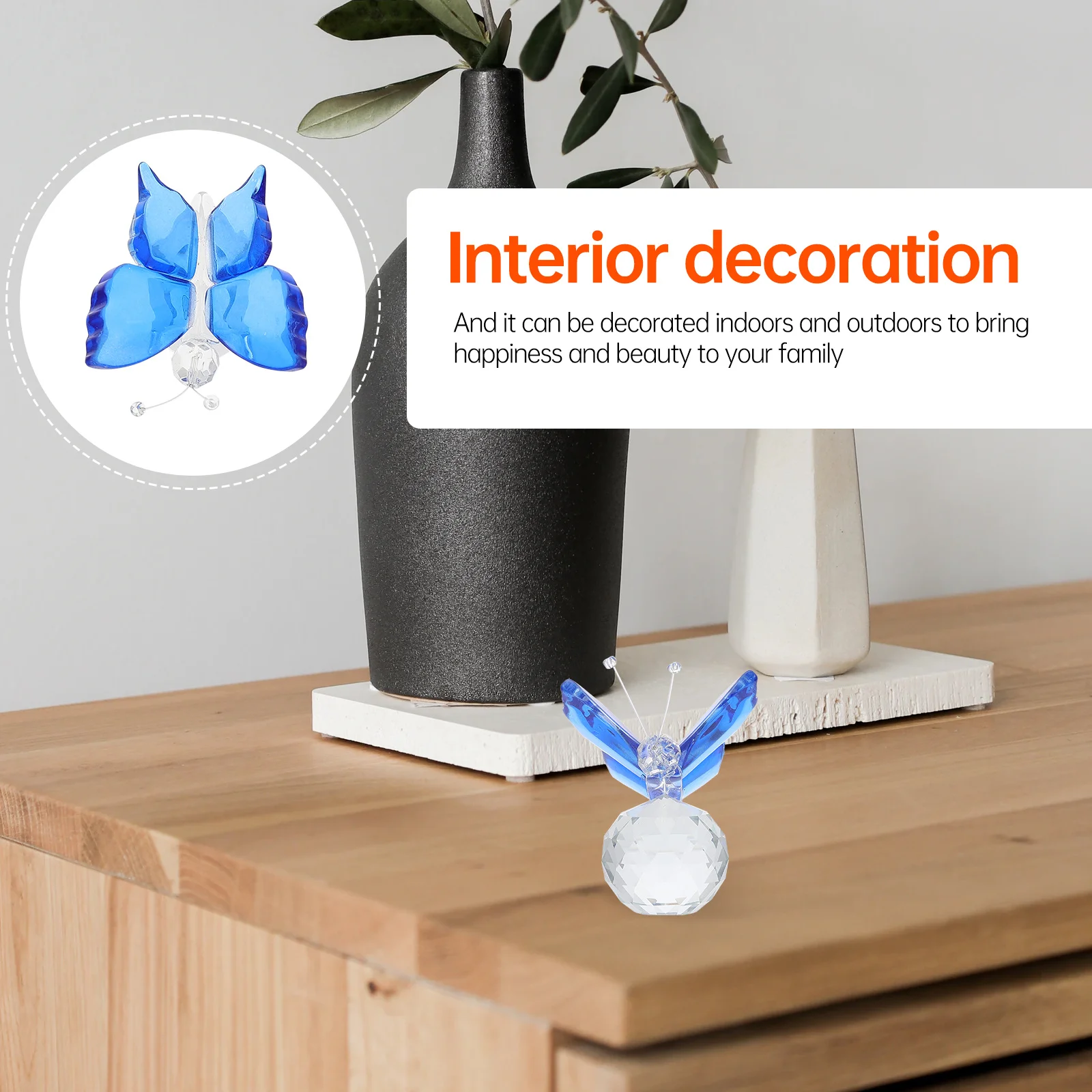 1Pcs Crystal Butterfly Ornament Clear Craft with Ball Base Romantic Home Decor for Valentine's Day Desktop Adornment Party
1Pcs Crystal Butterfly Ornament Clear Craft with Ball Base Romantic Home Decor for Valentine's Day Desktop Adornment Party