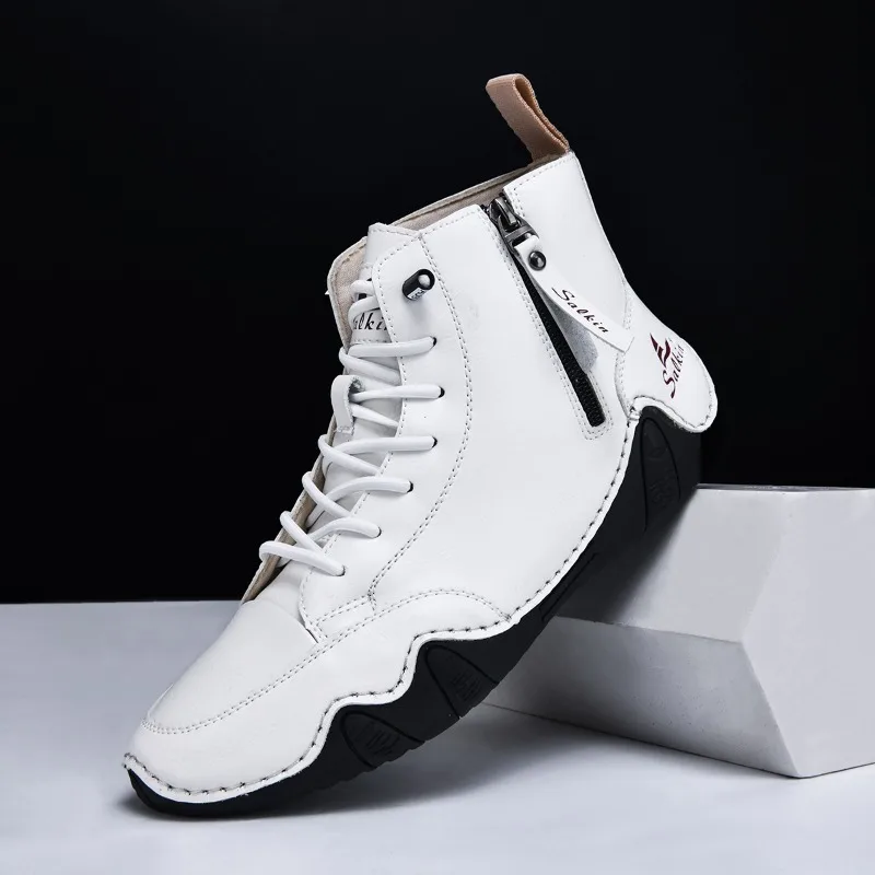 Unisex Boots Fashion Handmade Leather Boots Casual High Top Boot 2025New Men's Ankle Boots Comfortable Driving Boot Couple Botas
Unisex Boots Fashion Handmade Leather Boots Casual High Top Boot 2025New Men's Ankle Boots Comfortable Driving Boot Couple Botas