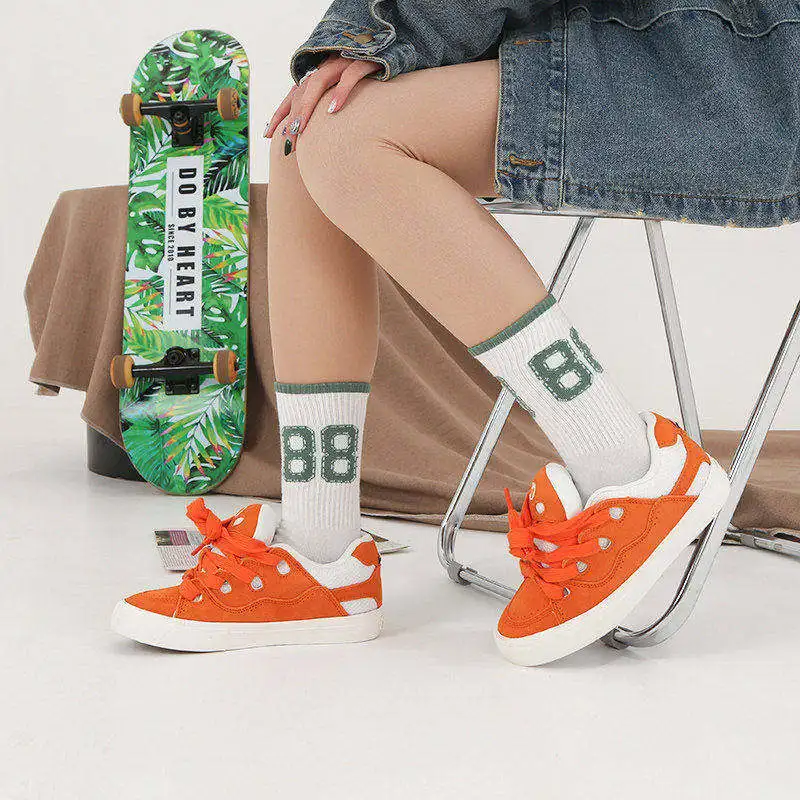 Olieskate Low Top Skate Shoes Sporty Men's Women's Canvas Shoes Orange Juice Retro BAKE Flat Heel Rubber Outsole Casual Shoes
Olieskate Low Top Skate Shoes Sporty Men's Women's Canvas Shoes Orange Juice Retro BAKE Flat Heel Rubber Outsole Casual Shoes