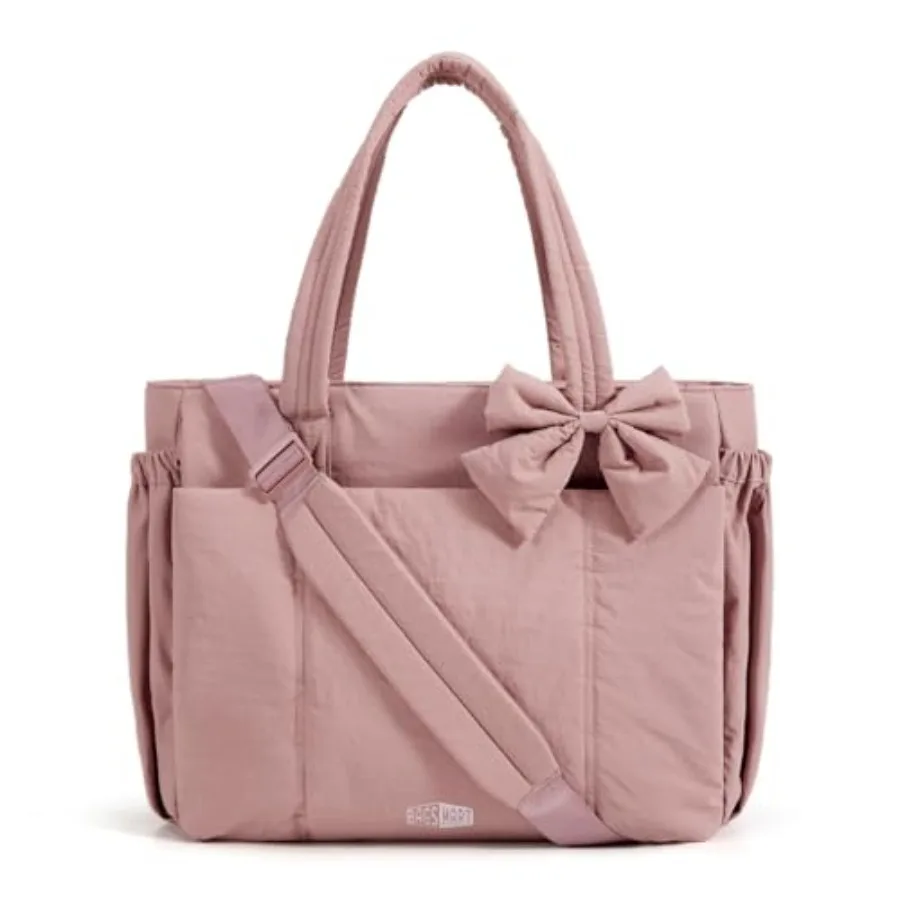 Crush Bow Tote Bag for Women, Large Work Tote with 40oz Tumbler, Puffer Travel Tote Bag for Work, Yoga, Gym
Crush Bow Tote Bag for Women, Large Work Tote with 40oz Tumbler, Puffer Travel Tote Bag for Work, Yoga, Gym