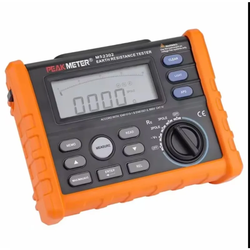 PM2302 / MS2302 Digital Earth Resistance Tester
PM2302 / MS2302 Digital Earth Resistance Tester