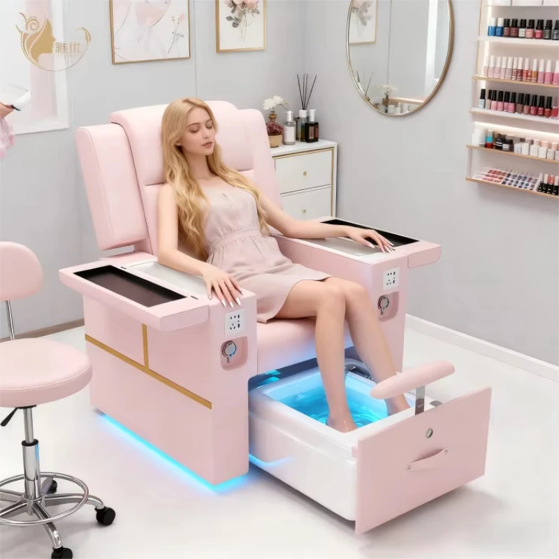 Modern Pink Pedicure Chair Luxury Salon Furniture Beauty Salon Foot Bath Chair
Modern Pink Pedicure Chair Luxury Salon Furniture Beauty Salon Foot Bath Chair