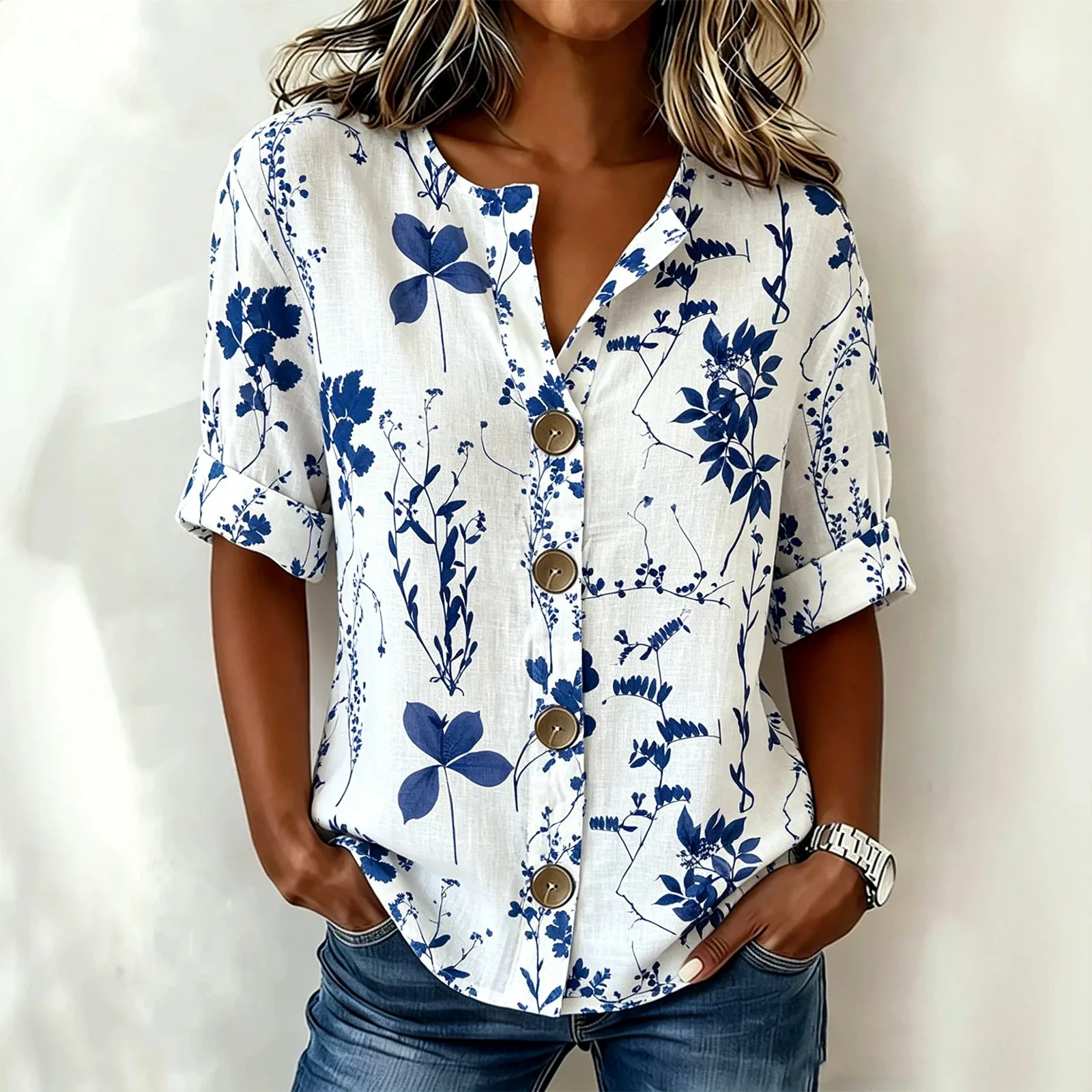 2026 Cotton Linen Shirt Women Print Blouse Top Short Sleeve Loose Blouses Tops
2026 Cotton Linen Shirt Women Print Blouse Top Short Sleeve Loose Blouses Tops