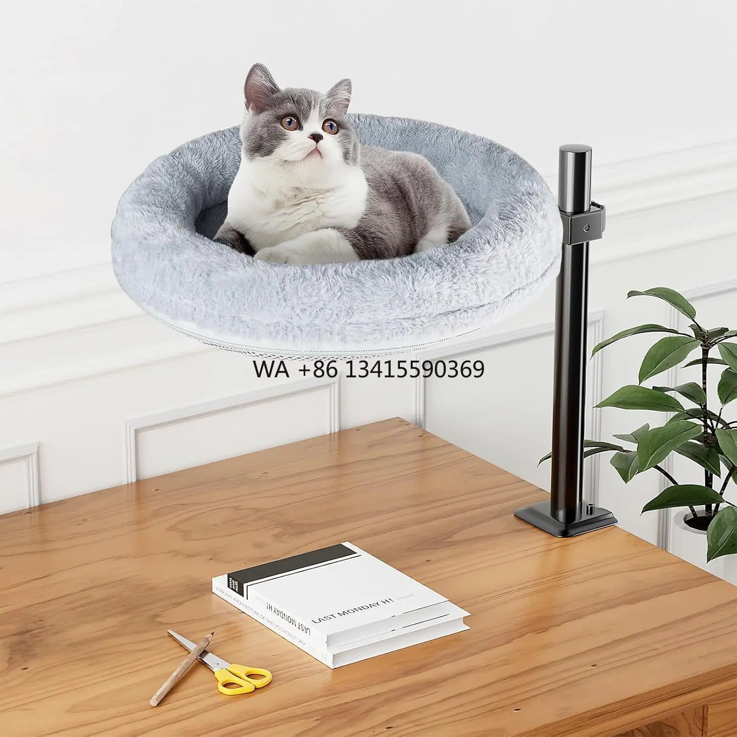 Cat Desk Bed Nest Round Cat Beds Indoor Comfortable Kitten Cat Hammock for Desk Rotation & Adjustable Height for Office
Cat Desk Bed Nest Round Cat Beds Indoor Comfortable Kitten Cat Hammock for Desk Rotation & Adjustable Height for Office