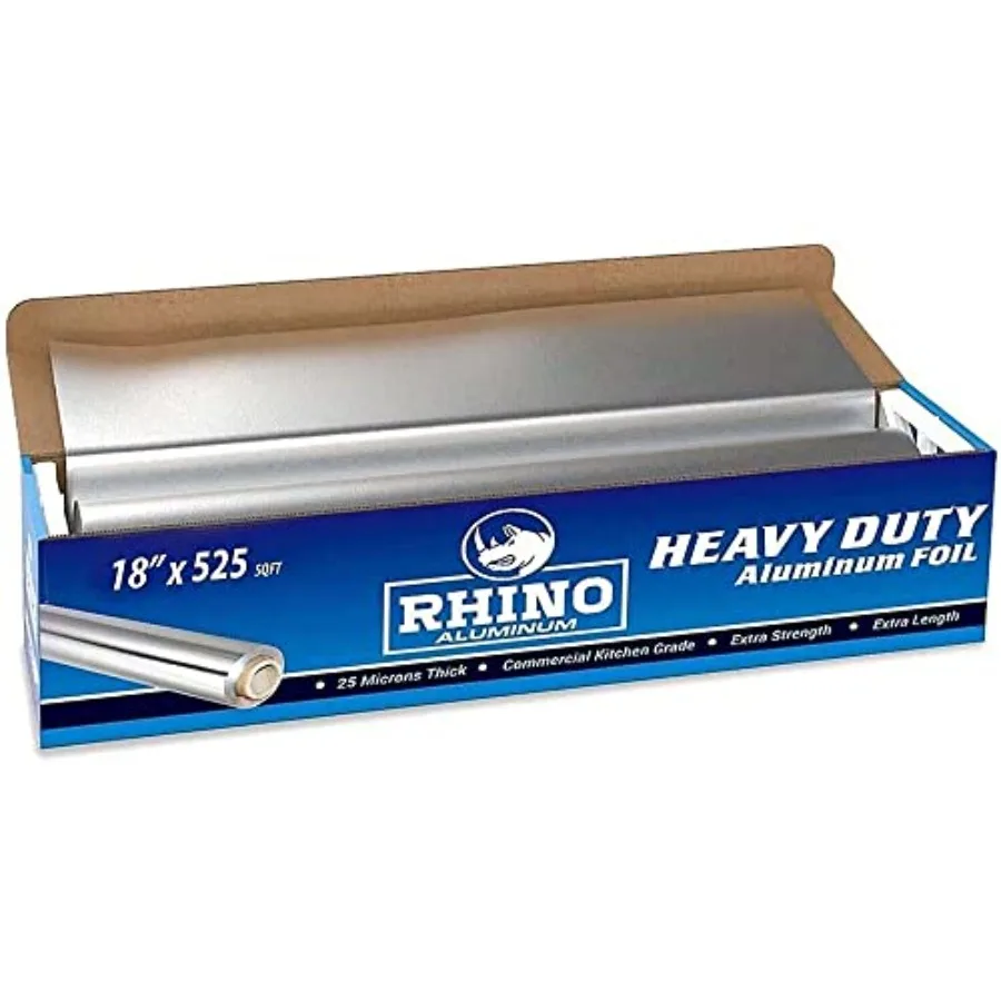 Heavy Duty Alumum Foil - x 55 sf Roll 5 Microns Thick - Commercial Grade and Extra Thick Strong Enough for Food Service dustry
Heavy Duty Alumum Foil - x 55 sf Roll 5 Microns Thick - Commercial Grade and Extra Thick Strong Enough for Food Service dustry
