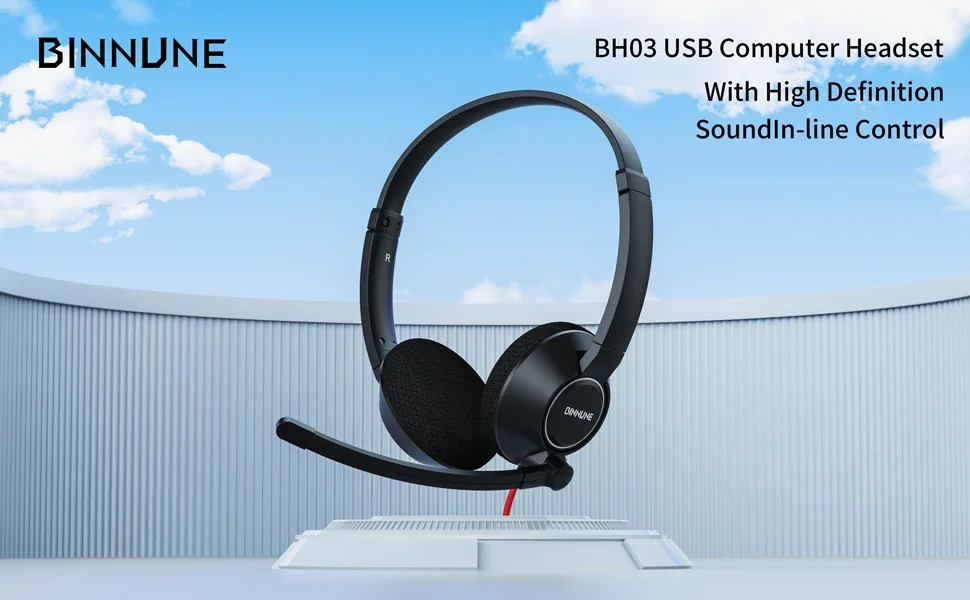 S8d9e4bace0e04092aeb23d38c0e701993 BINNUNE Business Headsets Wired Work Headphones for Laptop PC Computer with Noise Cancelling Mic for Zoom Office Conference