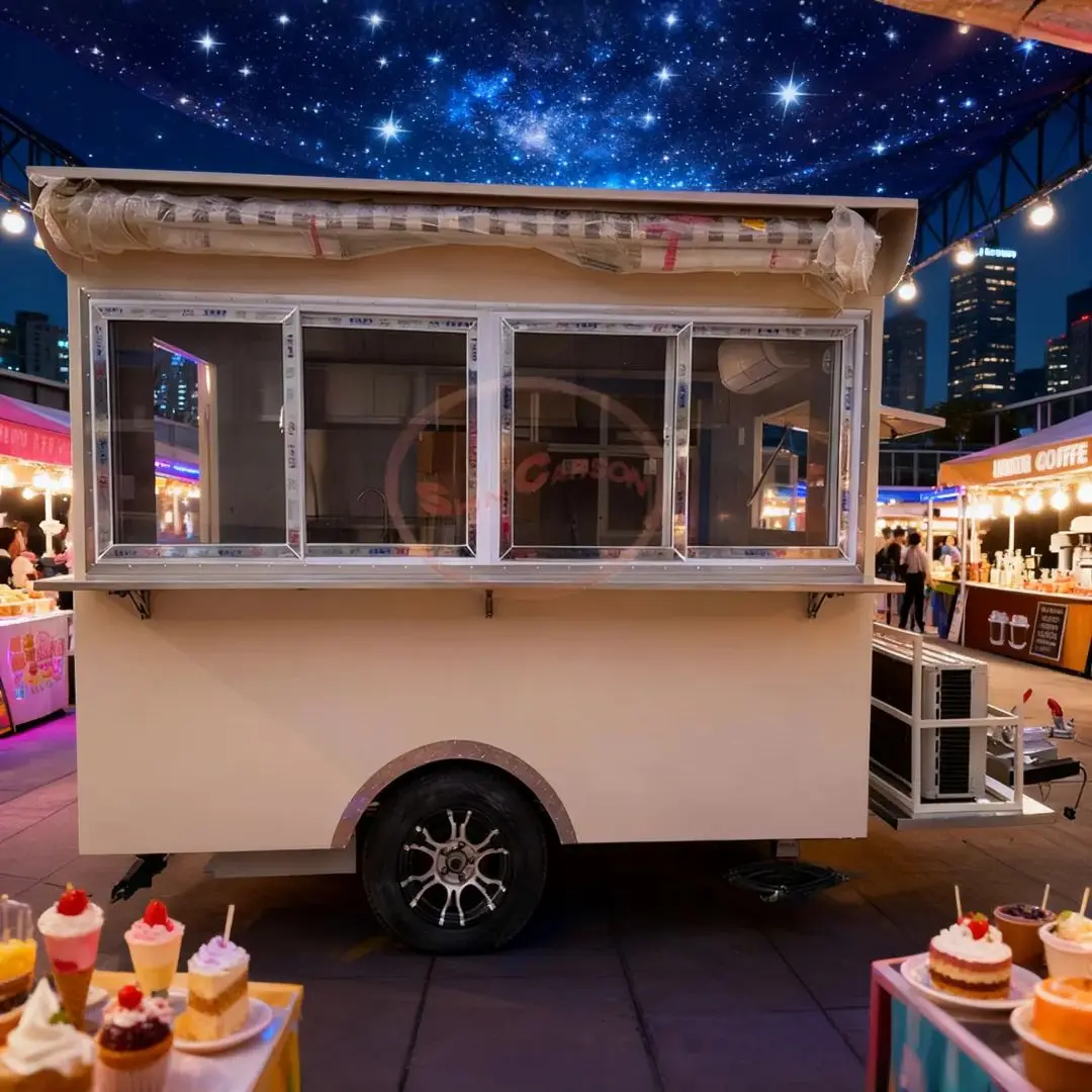 Durable Fiberglass Mobile Kitchen Food Concession Trailer Portable Vending Cart with Air Conditioner for Business Use
Durable Fiberglass Mobile Kitchen Food Concession Trailer Portable Vending Cart with Air Conditioner for Business Use