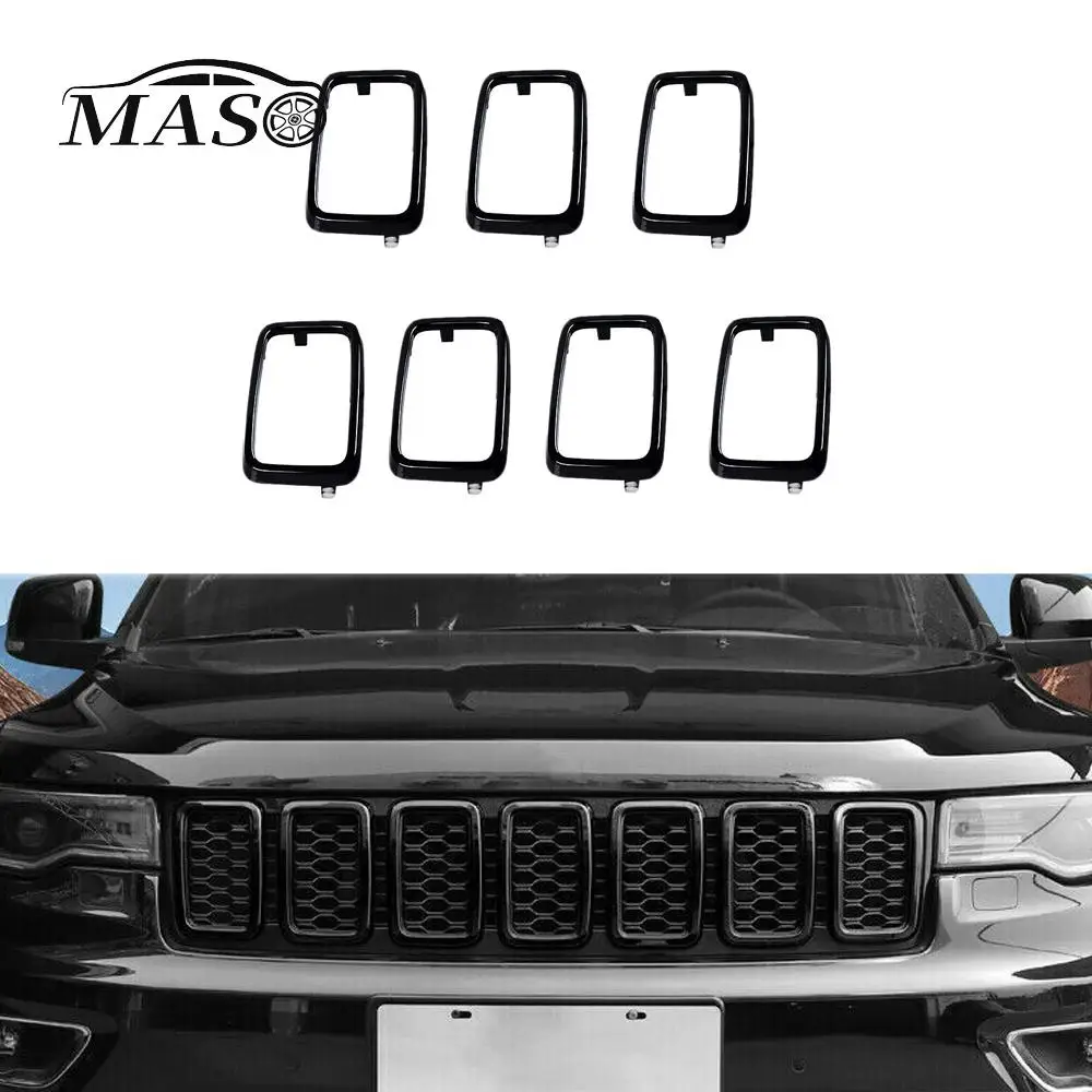 7 шт. вставки передней решетки гоночной решетки для Jeep Grand Cherokee 2017 2018 2019 2020 ABS глянцевый черный
7 шт. вставки передней решетки гоночной решетки для Jeep Grand Cherokee 2017 2018 2019 2020 ABS глянцевый черный