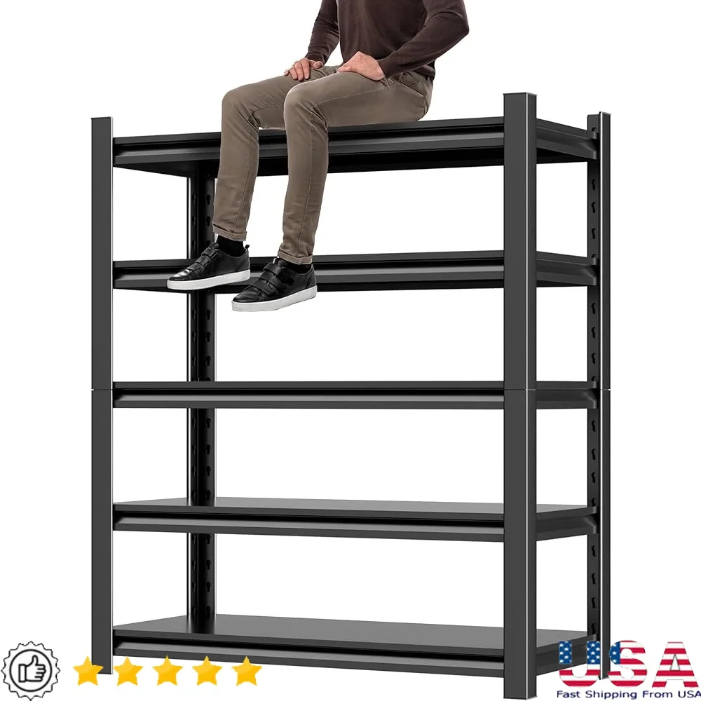 Heavy Duty Garage Shelving Unit 72 Inch Adjustable Metal Storage Shelf Rustproof 5 Tier 3000lbs Capacity Easy Assembly Utility
Heavy Duty Garage Shelving Unit 72 Inch Adjustable Metal Storage Shelf Rustproof 5 Tier 3000lbs Capacity Easy Assembly Utility