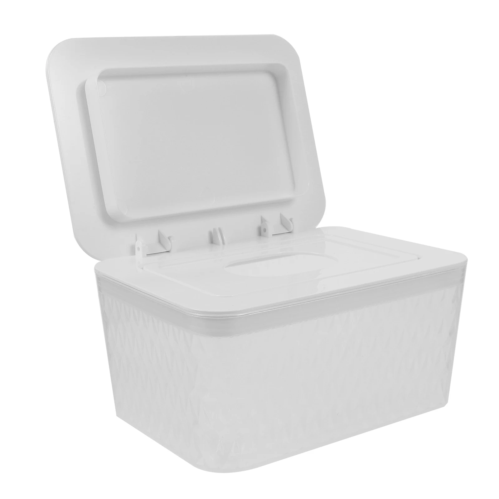 Wet Tissue Box Crystal White Bathroom Wipes Dispenser Holder Plastic Reusable Container Storage Solution For Home Use
Wet Tissue Box Crystal White Bathroom Wipes Dispenser Holder Plastic Reusable Container Storage Solution For Home Use