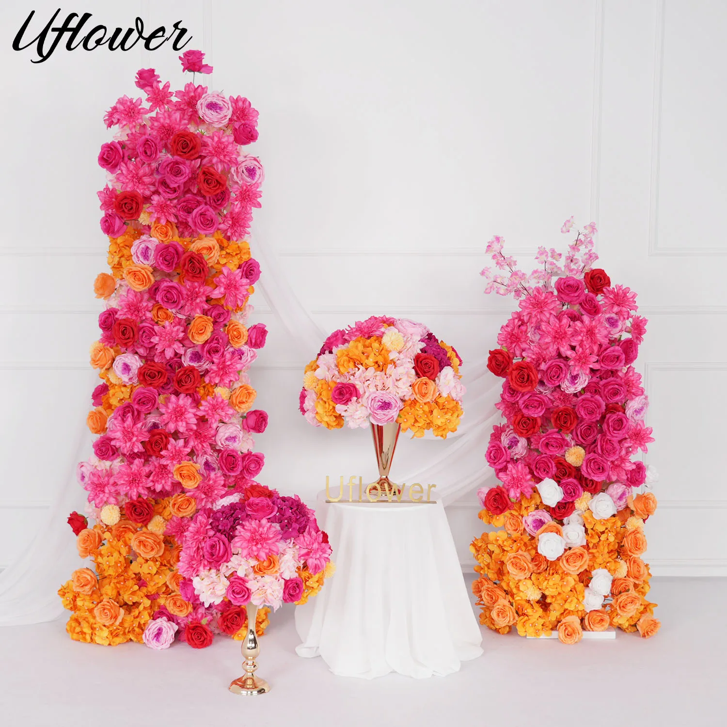 Uflower Luxury 5D Colorful Wedding Backdrop Arch KT Board Decor Floral Arrangement Floor Flower Row Event Party Props Display
Uflower Luxury 5D Colorful Wedding Backdrop Arch KT Board Decor Floral Arrangement Floor Flower Row Event Party Props Display