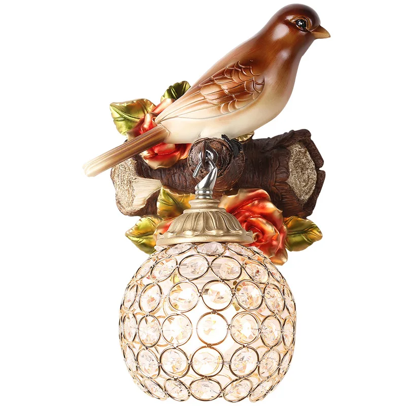 American Decoration Bird Wall Lamp Living Room TV Background Bedside Warm children's Lighting
American Decoration Bird Wall Lamp Living Room TV Background Bedside Warm children's Lighting