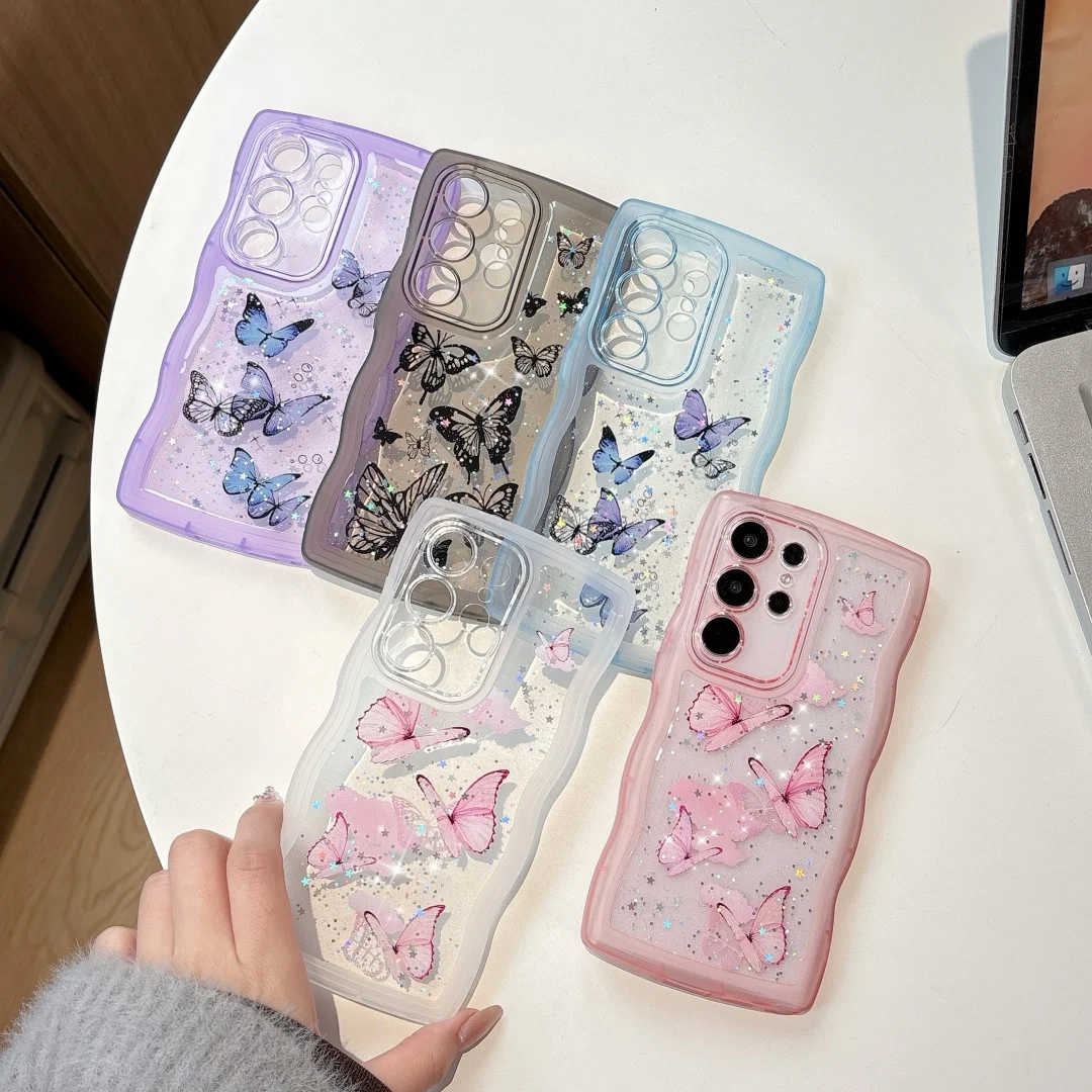 Cartoon Butterfly Curly Border Case for Samsung Galaxy Z Flip 7 6 5 4 3 ZFlip5 Flip6 Glitter Shining Epoxy Shockproof Cover
Cartoon Butterfly Curly Border Case for Samsung Galaxy Z Flip 7 6 5 4 3 ZFlip5 Flip6 Glitter Shining Epoxy Shockproof Cover