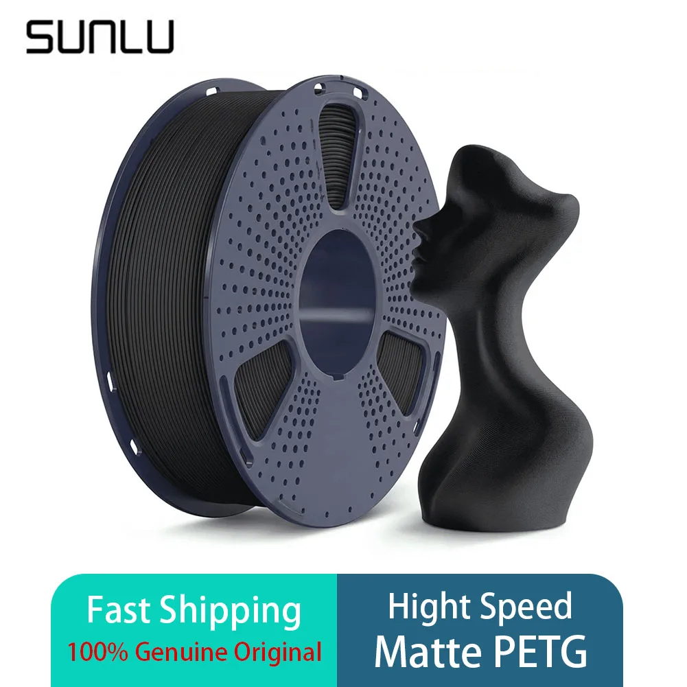 SUNLU High Speed Matte PETG 1KG 3D Printer Filament 1.75mm ±0.02mm 1KG/Spool for FDM Printers Fast shipping big sale
SUNLU High Speed Matte PETG 1KG 3D Printer Filament 1.75mm ±0.02mm 1KG/Spool for FDM Printers Fast shipping big sale