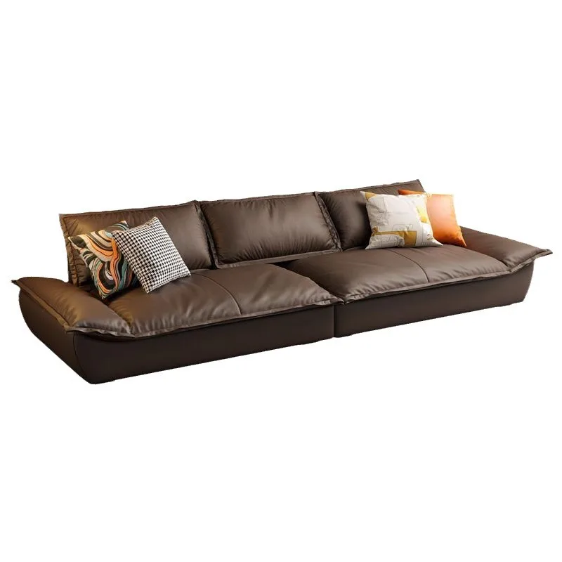 Modern simple leather sailing sofa minimalist style living room first layer cowhide super deep sitting wide down sofa combinatio
Modern simple leather sailing sofa minimalist style living room first layer cowhide super deep sitting wide down sofa combinatio