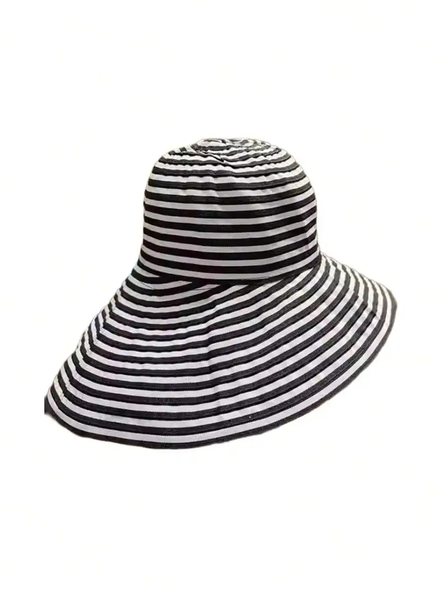 Vintage Striped Wide Brim Bucket Hat For Women Foldable Casual Sun Protection Outdoor All Season
Vintage Striped Wide Brim Bucket Hat For Women Foldable Casual Sun Protection Outdoor All Season