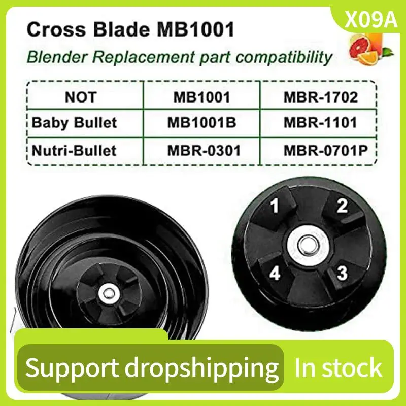 X09A 2X Cross Blade Replacement Part Compatible For Magic-Bullet (250W, MB1001 Series) Blade Stainless Steel Cross Blade
X09A 2X Cross Blade Replacement Part Compatible For Magic-Bullet (250W, MB1001 Series) Blade Stainless Steel Cross Blade