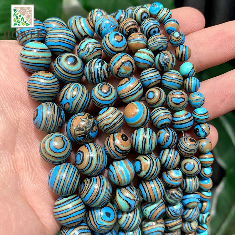 Blue Lace Malachite Stone Loose Round Spacer Beads DIY Bracelet Earrings for Fashion Jewelry Making 15" Strand 4/6/8/10/12mm
Blue Lace Malachite Stone Loose Round Spacer Beads DIY Bracelet Earrings for Fashion Jewelry Making 15" Strand 4/6/8/10/12mm