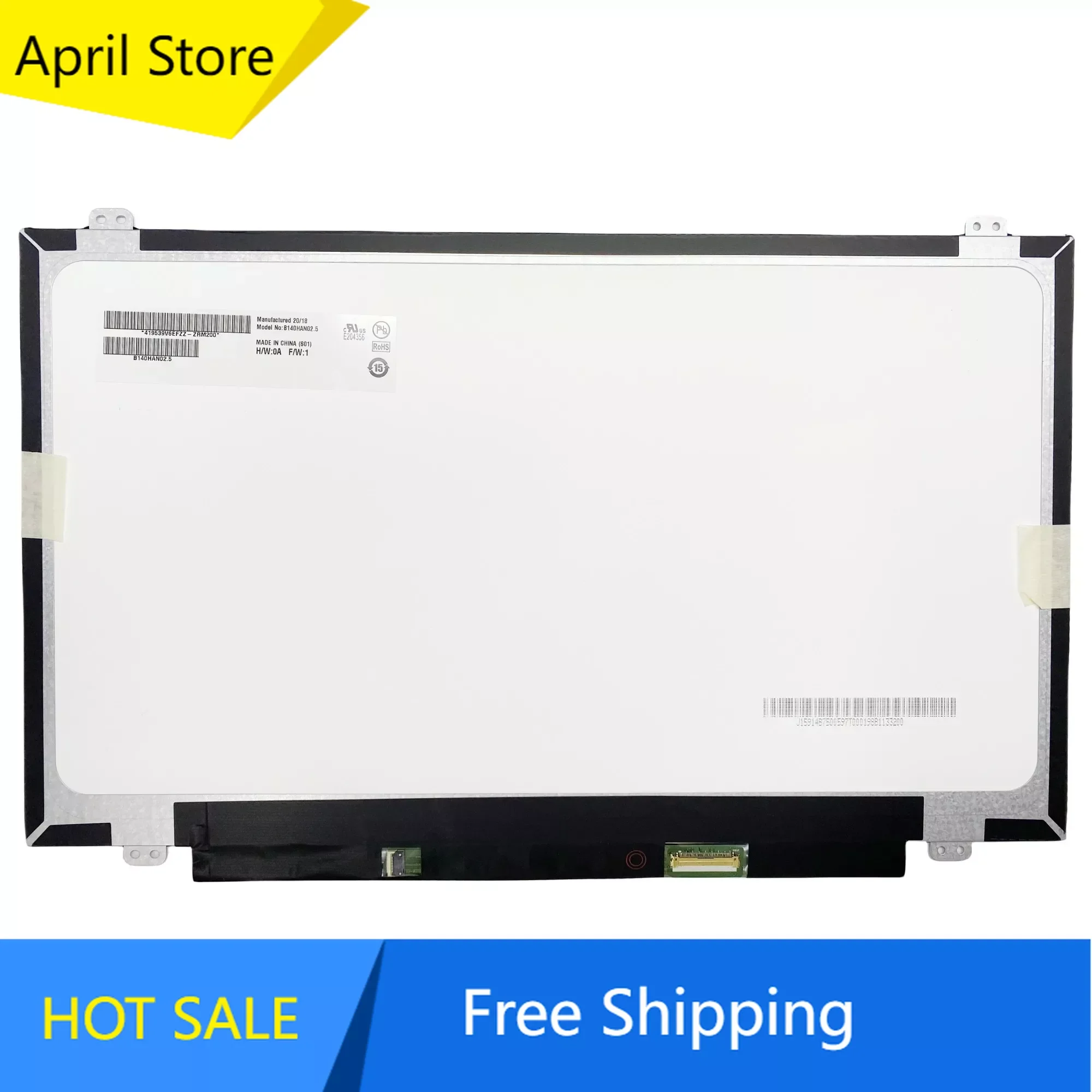 B140HAN02.5 14.0 inch Laptop LCD Screen Display Panel 1920*1080 EDP 40 Pins No-touch
B140HAN02.5 14.0 inch Laptop LCD Screen Display Panel 1920*1080 EDP 40 Pins No-touch