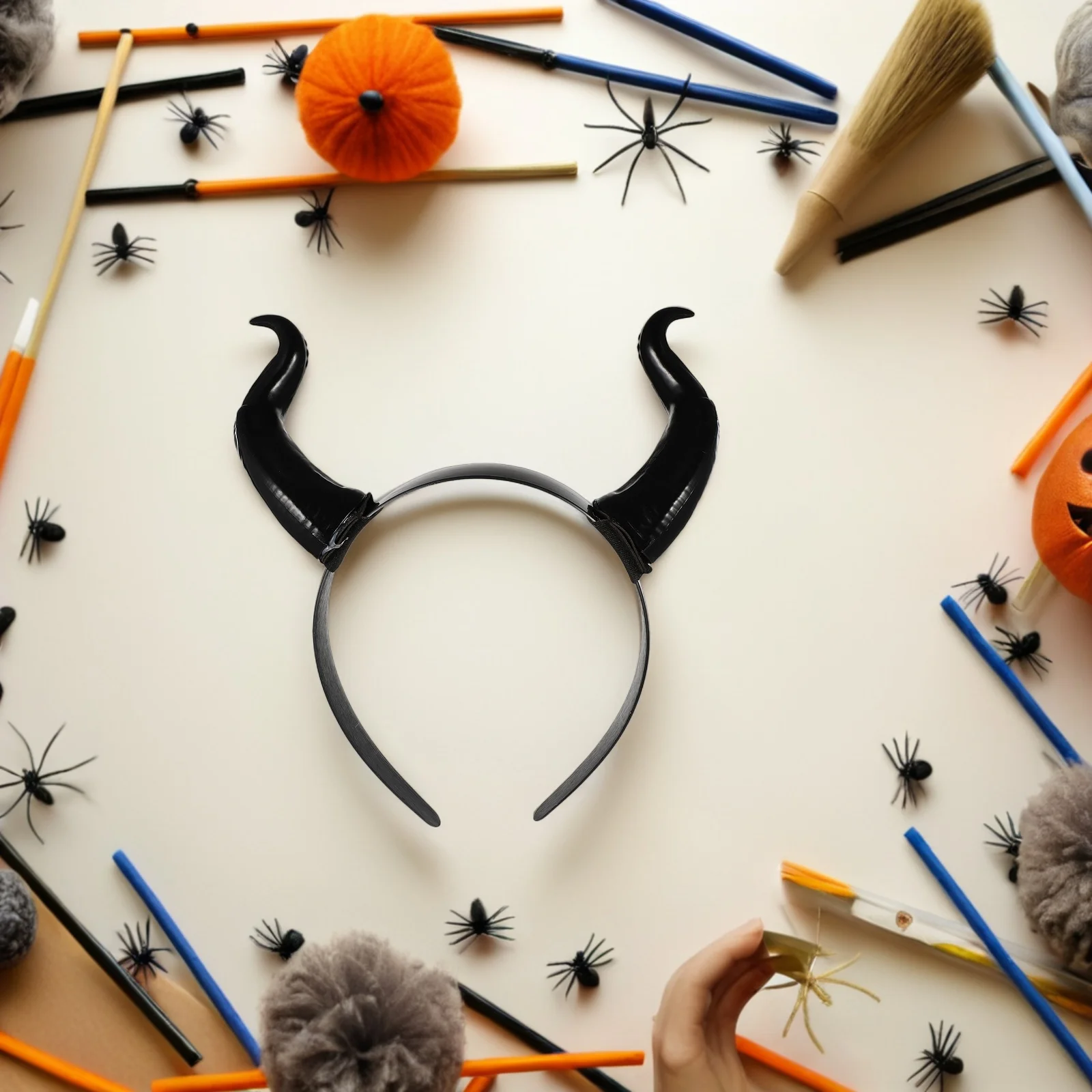 Halloween Headdress Curved Horns Hair Accessories Gothic Ox Horn Headband for Women Girls Plastic Resin Durable
Halloween Headdress Curved Horns Hair Accessories Gothic Ox Horn Headband for Women Girls Plastic Resin Durable