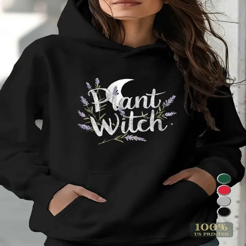 Осенне-зимний свитшот, женская одежда больших размеров, женская растительная ведьма, цветочный текст, графический, модный, с круглым вырезом, удобный, Y2k 
Осенне-зимний свитшот, женская одежда больших размеров, женская растительная ведьма, цветочный текст, графический, модный, с круглым вырезом, удобный, Y2k