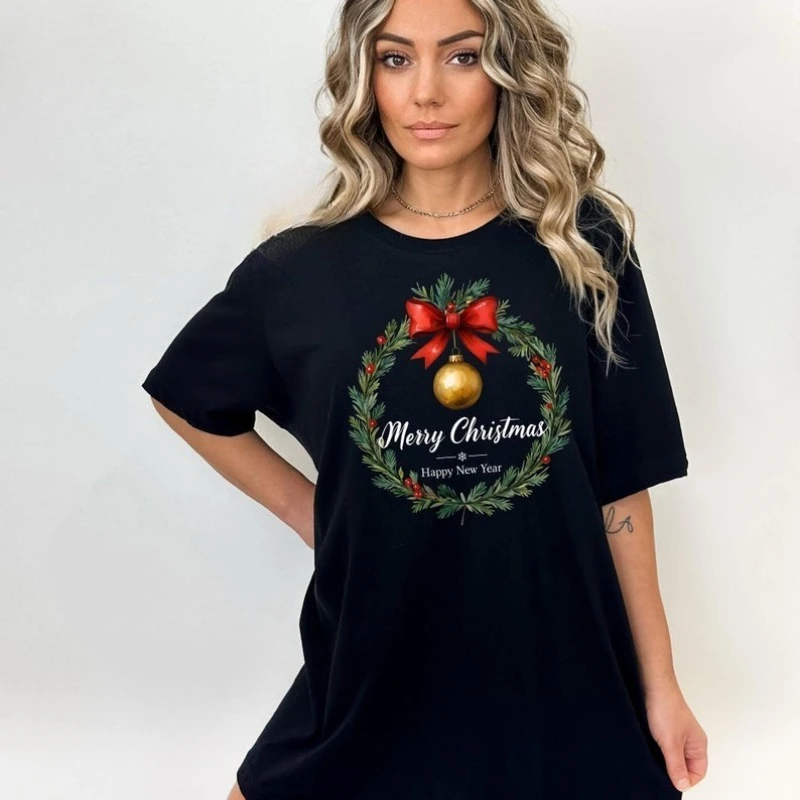 Merry Christmas Happy New Year Cotton Tshirt: Welcome 2026 Shirts, Holiday T Shirts Good Bye 2025 Shirt Crew Neck Breathable Tee
Merry Christmas Happy New Year Cotton Tshirt: Welcome 2026 Shirts, Holiday T Shirts Good Bye 2025 Shirt Crew Neck Breathable Tee