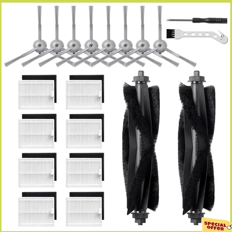A35R For Eufy L60/ L60 SES/ L50/ L50 SES Vacuum Robot, Replacement Accessory Set Main Side Brushes Hepa Filters Spare Parts 
A35R For Eufy L60/ L60 SES/ L50/ L50 SES Vacuum Robot, Replacement Accessory Set Main Side Brushes Hepa Filters Spare Parts