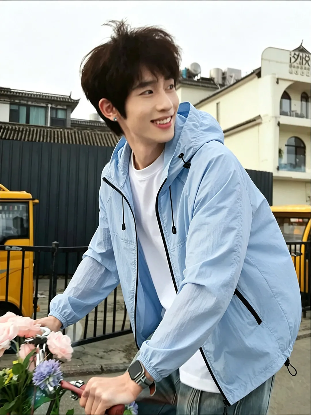 Iceberg Blue Men's Summer Thin Outdoor Cycling Sun Protection Clothing Quick Dry Anti UV American Style Fleece Jacket Coat
Iceberg Blue Men's Summer Thin Outdoor Cycling Sun Protection Clothing Quick Dry Anti UV American Style Fleece Jacket Coat