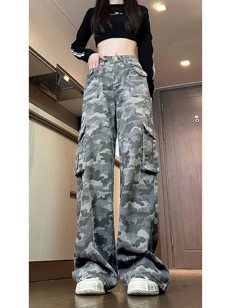 Мужские камуфляжные рабочие брюки: модные, свободные, прямые, широкие штанины, в американском стиле, для весны и осени
Мужские камуфляжные рабочие брюки: модные, свободные, прямые, широкие штанины, в американском стиле, для весны и осени