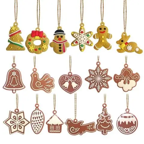 11/6 Pcs Christmas Tree Pendant Decoration Gingerbread Man Deer Snowman Ornaments New Year Decor Party
11/6 Pcs Christmas Tree Pendant Decoration Gingerbread Man Deer Snowman Ornaments New Year Decor Party