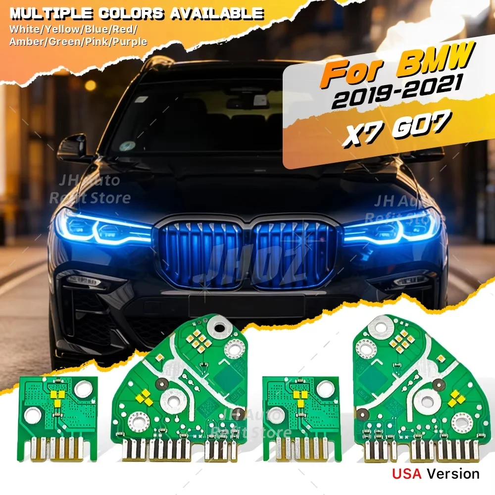 Yellow LED Angel Eye DRL Chip Board For BMW X7 G07 2019-2022 Headlight Daytime Running Light Turn Signal Module Amber Blue Red
Yellow LED Angel Eye DRL Chip Board For BMW X7 G07 2019-2022 Headlight Daytime Running Light Turn Signal Module Amber Blue Red