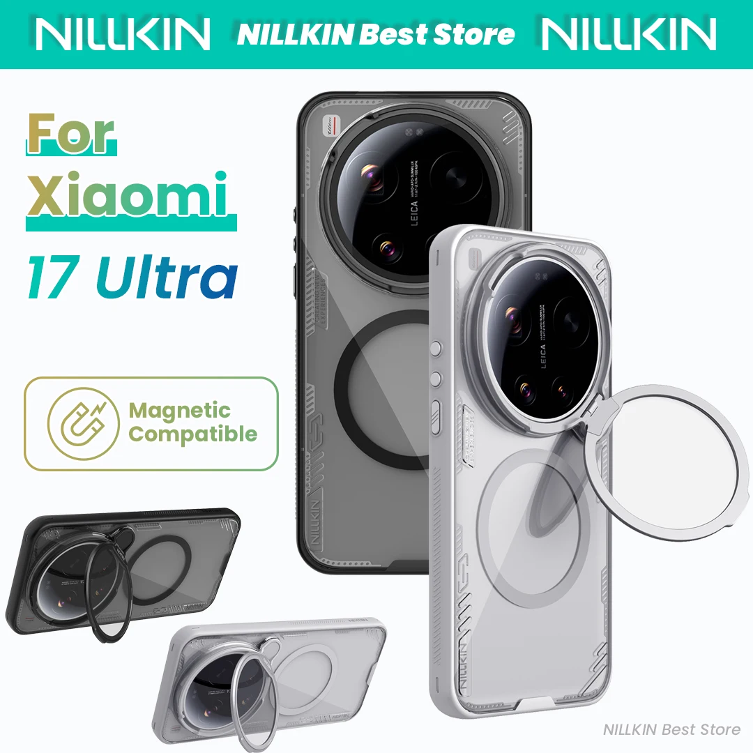 Nillkin For Xiaomi 17 Ultra iceblade Prop Magnetic Case Camera Foldable Stand 360° Protection Hard Back Cover Shell
Nillkin For Xiaomi 17 Ultra iceblade Prop Magnetic Case Camera Foldable Stand 360° Protection Hard Back Cover Shell