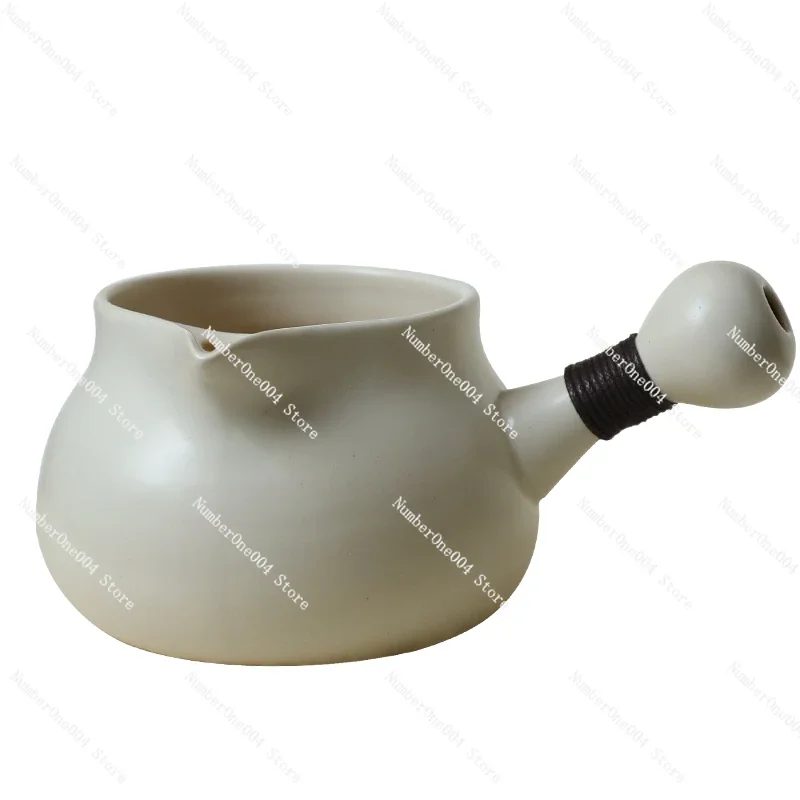 White Ceramic Side-Handle Tea Pot - Wide Mouth for Boba Milk Tea, Direct-Heat Brewing & Hearth Caramelization
White Ceramic Side-Handle Tea Pot - Wide Mouth for Boba Milk Tea, Direct-Heat Brewing & Hearth Caramelization